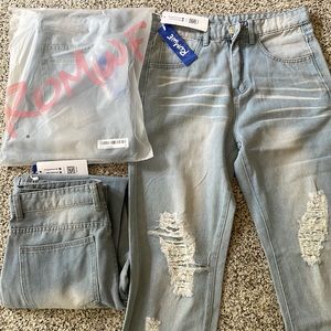 3 Pak!!  Romwe jeans. Size 28 blue